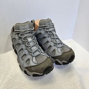 Oboz Sawtooth Low Hiking Shoes Women 6 EU 36 Gray Lace Up Outdoor Camping